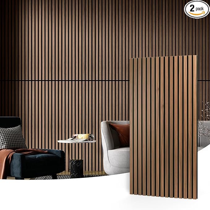 Exclusive Wood Slat Acoustic Panels – The Ultimate Luxury Upgrade 6 Wood Slat Acoustic Panels