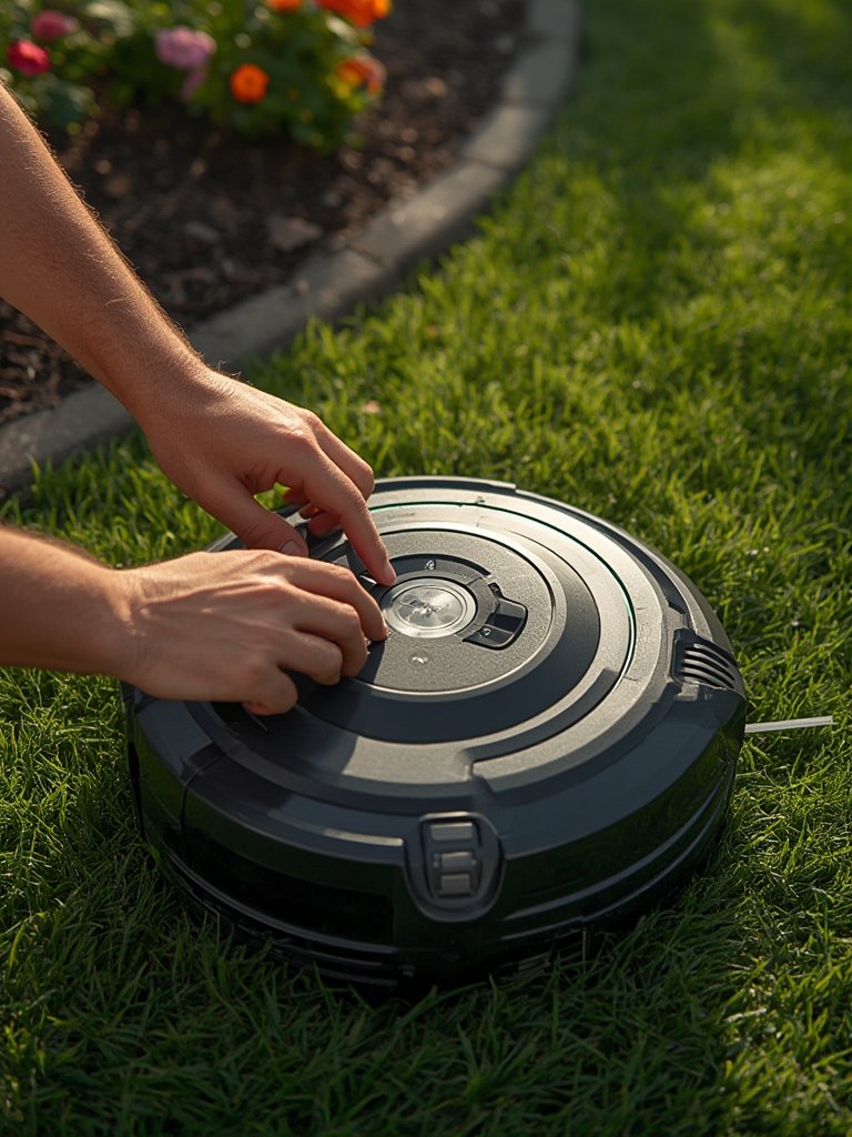 robot lawn mower - Illustration 2