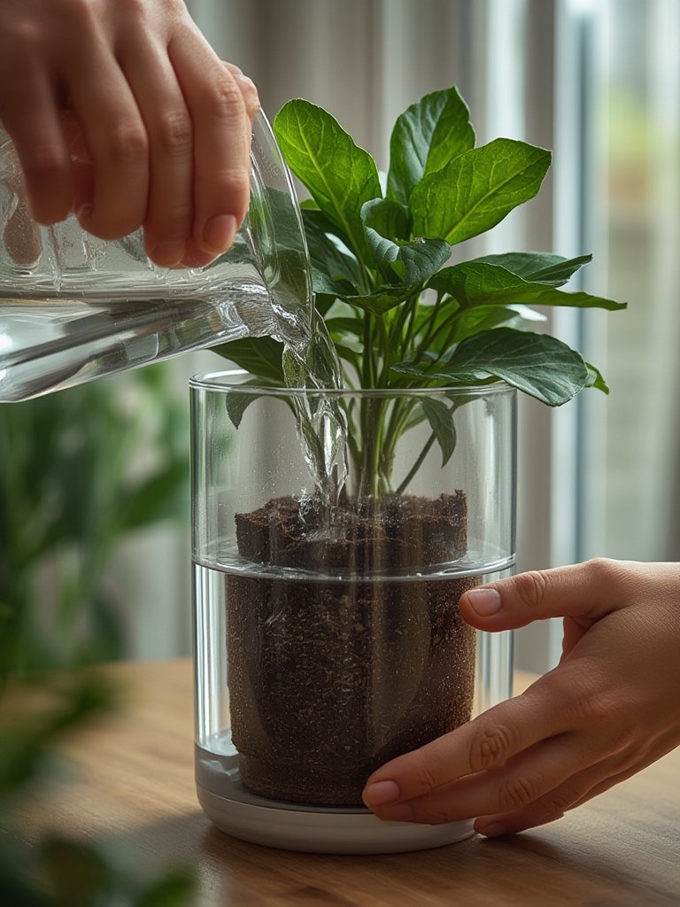 self watering planters - Illustration 2